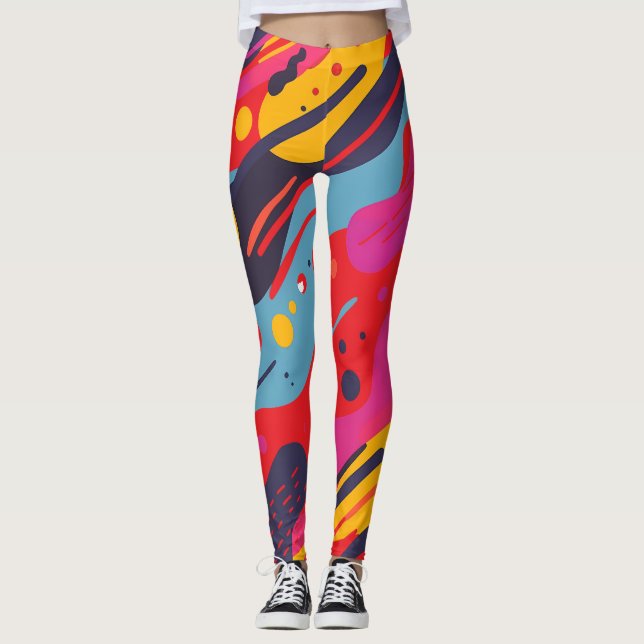 Floral All-Over Print Leggings (Devant)