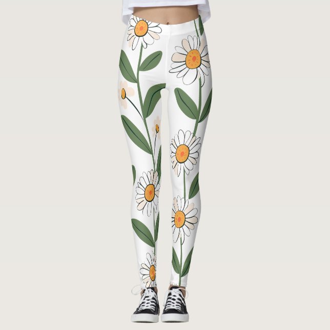 Floral All-Over Print Leggings (Devant)