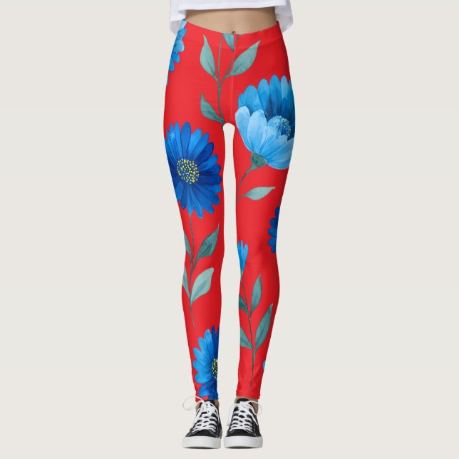 Floral All-Over Print Leggings (Devant)