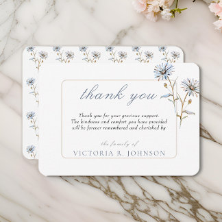 Floral Aquarelle Daisy Funeral Merci
