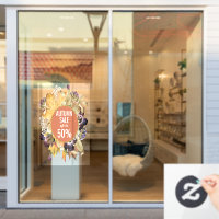 Floral Automne magasin vente panneau clous de fenê