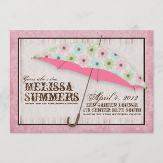 Floral Avril Douches bébé Douche Invitations