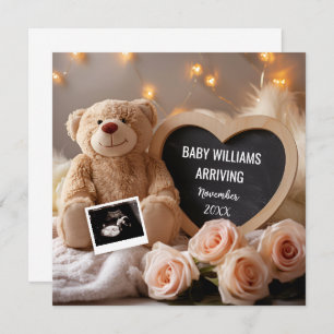 Floral Baby Faire-part pour les médias sociaux