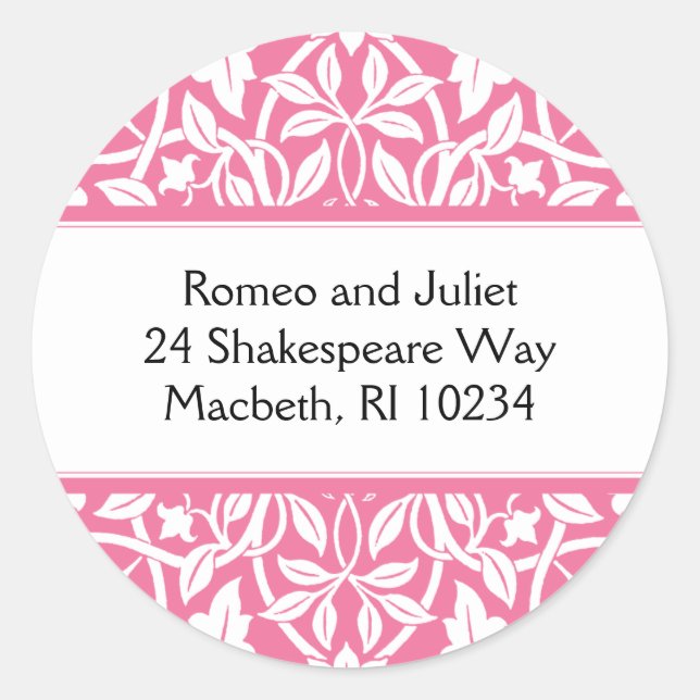 Floral Baby Girl Étiquette de adresse - Cotton Can (Devant)