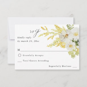 Floral blanc et jaune no Repas RSVP 2