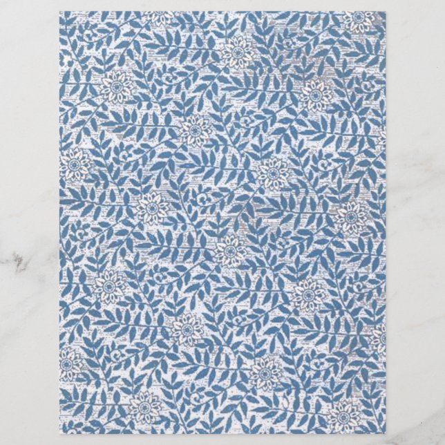 FLORAL BLEU ÉLÉGANT (Devant)
