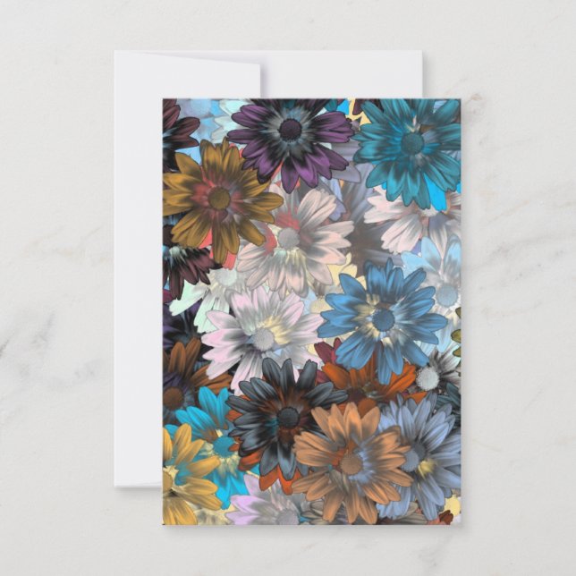 Floral bleu et marron (Devant)