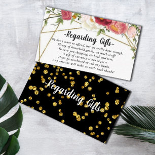 Floral Blush argent sur les cadeaux cartes de Fête