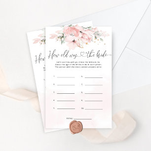 Floral blush Quel âge avait la mariée pour être je