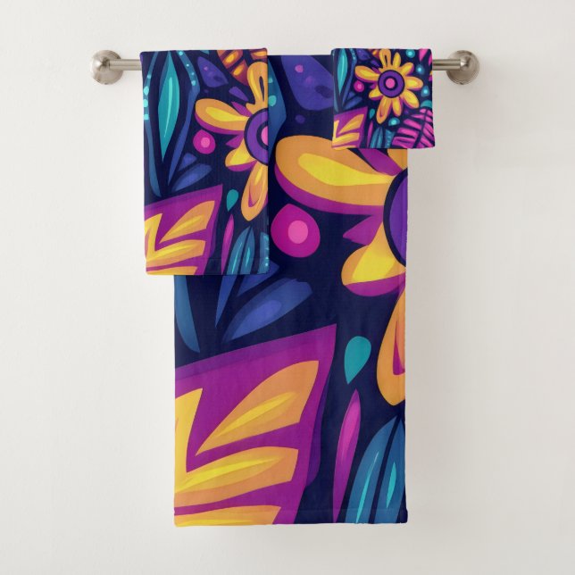 Floral Boho Abstract colorful 12 (En situation)