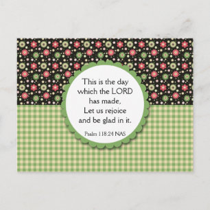 Floral Bouquet Variété Carte Postale Bible Verse