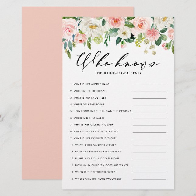 Floral Bourgogne qui connaît Marié le meilleur jeu (Devant / Derrière)