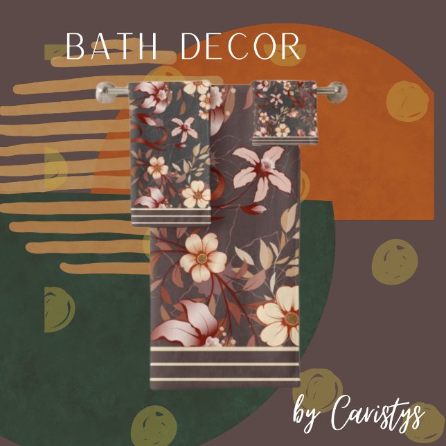 Floral Brown & Pêche (Créateur téléchargé)