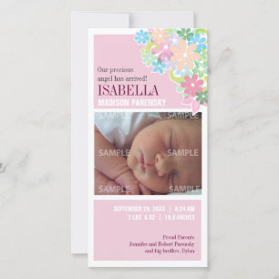 Floral Bunch Baby Faire-part