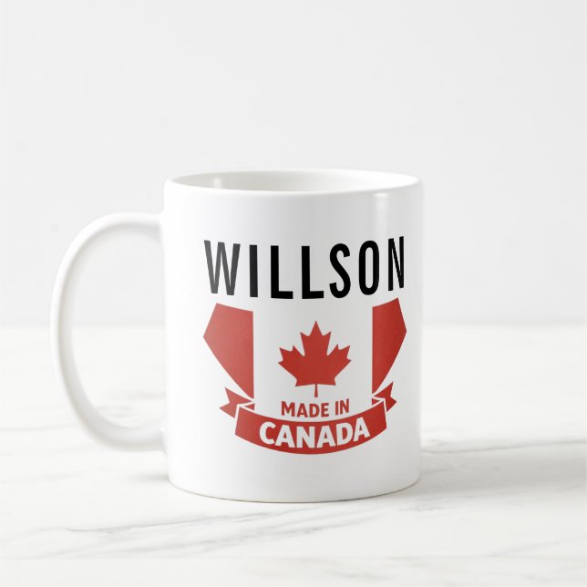 Floral Canada Day Mug | Cute Canadian (Gauche)