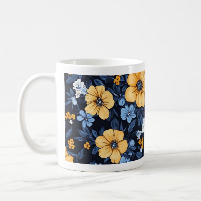 Floral Coffee Mug (Gauche)