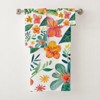 Floral coloré tropical