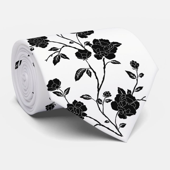 Floral Cravate Mens (Roulé)