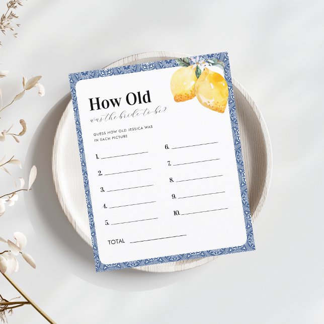 Floral De Citron Italien Quel Âge Était Le Jeu De  (Créateur téléchargé)