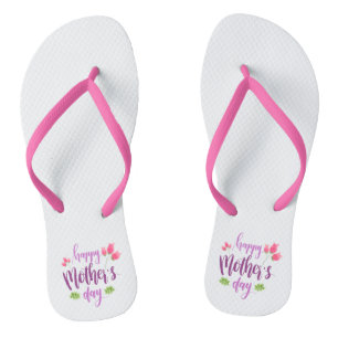 Floral de la fête des mères Retourner les tongs