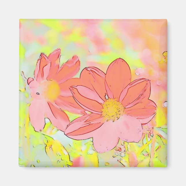 Floral Decorative Magnet (Devant)