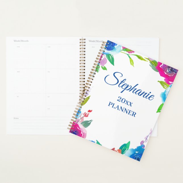Floral Design Happy Memories Planner (Devant avec enveloppe)