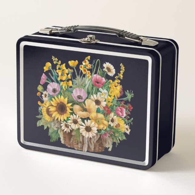 Floral design lunchbox (Devant)