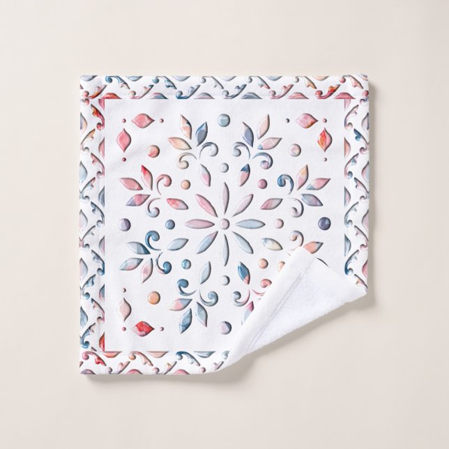 Floral d'été (Gant de toilette)