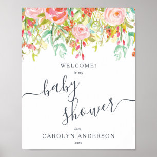 Floral d'été du printemps AFFICHE DE BIENVENUE B