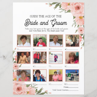 Floral devine l'âge de la mariée et de la chambre