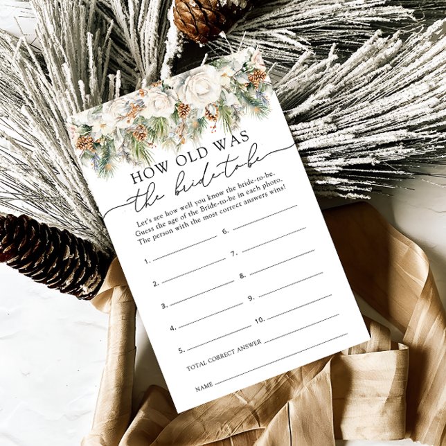 Floral d'hiver Quel âge a l'épouse d'être partie (Créateur téléchargé)