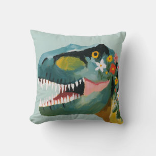 Floral Dino – Coussin de dinosaure fantaisiste