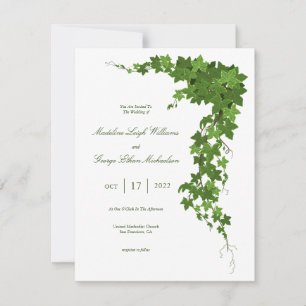 Floral d'ivoire vert mariage