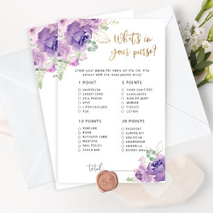 Floral d'or violet ce qui est dans votre jeu de pu