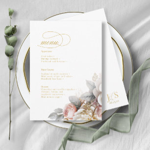 Floral Drama Mariage Menu ID1022