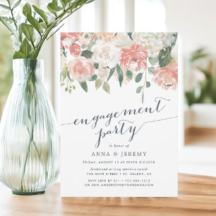 Floral du milieu de l'été Invitation de la parti