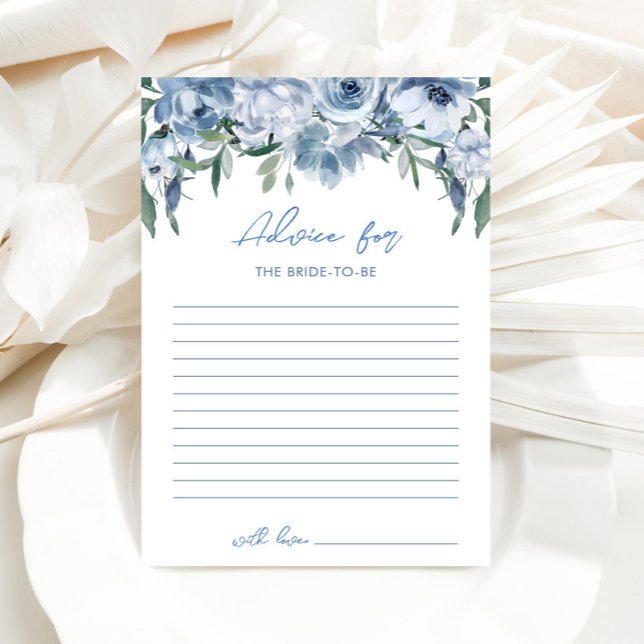 Floral Dusty Blue Conseils pour la mariée (Créateur téléchargé)
