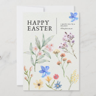 Floral Easter Party Invitation