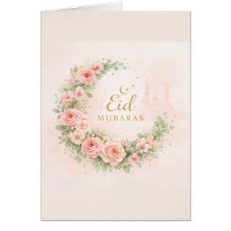 Floral Eid Mubarak – Blush Pink Islamic Gift f