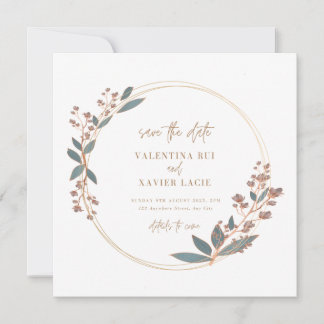Floral Elegant et simple carte Faire-part de maria