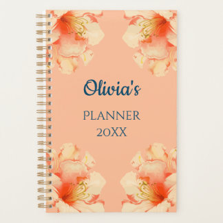 Floral Elegant Peach Colour Planner