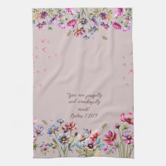Floral Encourageant serviette de cuisine