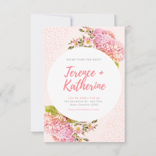 Floral Enregistrer la carte (Devant)