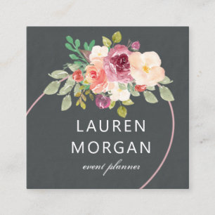 Floral Été Vibrant   Carte de visite