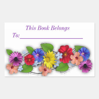 Floral Étiquette du livre de mode