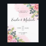 Floral faire-part de mariage<br><div class="desc">Carte Florale faire-part de mariage</div>
