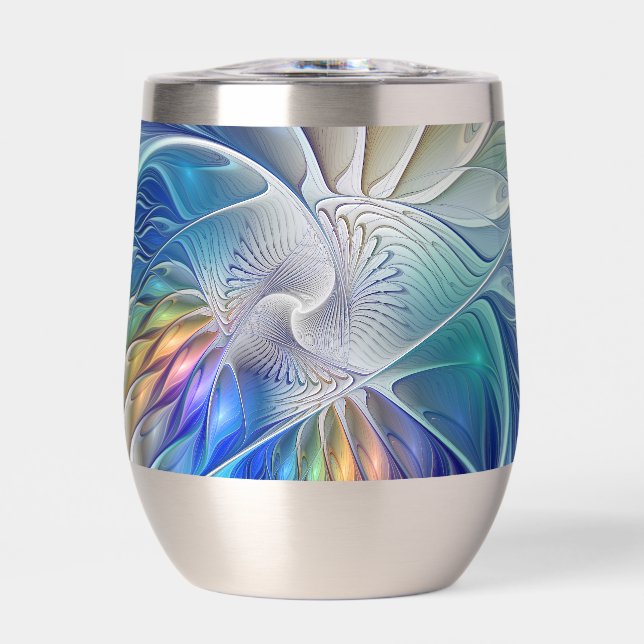 Floral Fantasy, Colorful Abstract Fractal Flower (Avant)