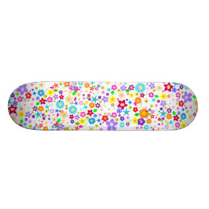 Floral fleurs motif Girls Skateboard