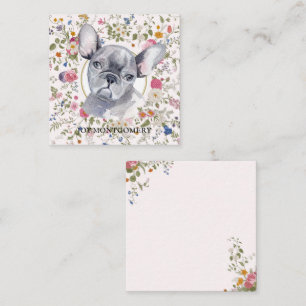 Floral Français Bulldog Chien Maman Carte pour not