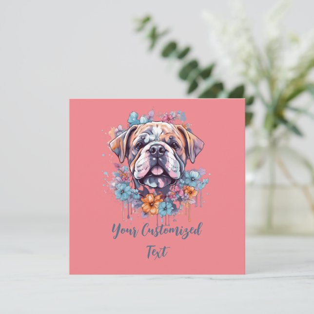 Floral Frenzy Bulldog : L'avènement de la nature (Debout devant)